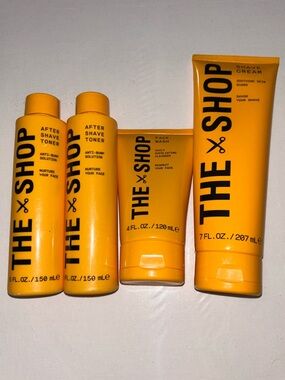 Bundle - The Shop Mens Shave Cream, After Shave Toner & Face Wash Set